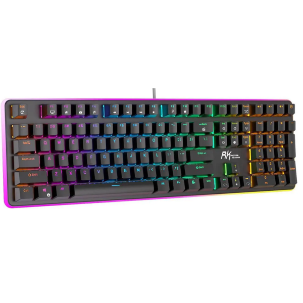 Royal Kludge RK 918 Mechanical Keyboard, Red switch, Wired, USB, Black