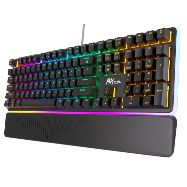 Royal Kludge RK 918 Mechanical Keyboard, Red switch, Wired, USB, Black