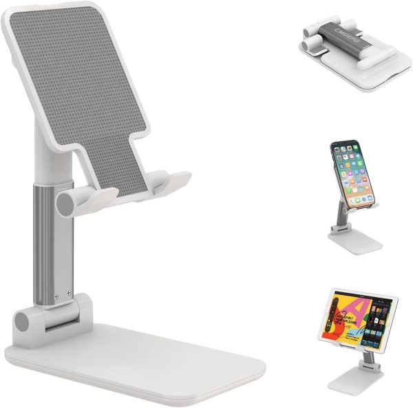 Folding Desktop Phone Stand White