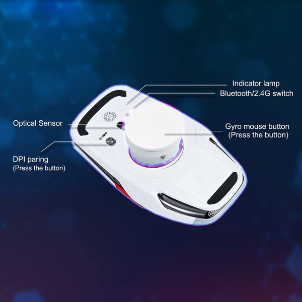 RGB LED Lighting, EDC Stress-Release, Bluetooth 2.4G Wireless UFO