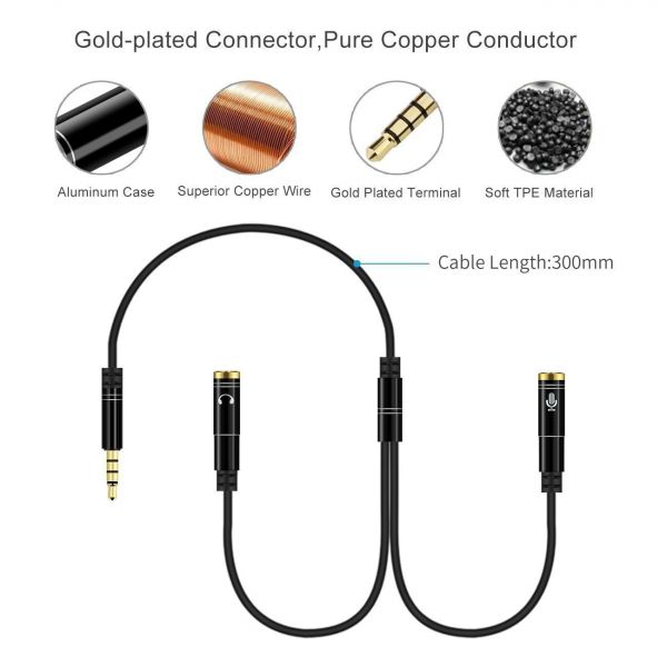 Havit Audio Splitter Cable Headphone