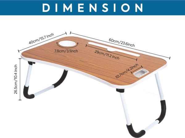 Laptop Table with Cup Holder
