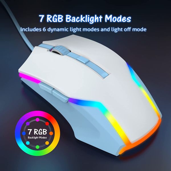 WEEMSBOX Gaming Mouse White