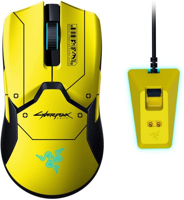 Razer Gaming Mouse Viper Ultimate & Mouse Dock Cyberpunk 2077 Edition WL RGB Yellow RZ01-03050500-R3M1