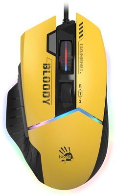 Mouse: A4tech Bloody W95 Ultra Lightweight Gaming Mouse Sports Lime