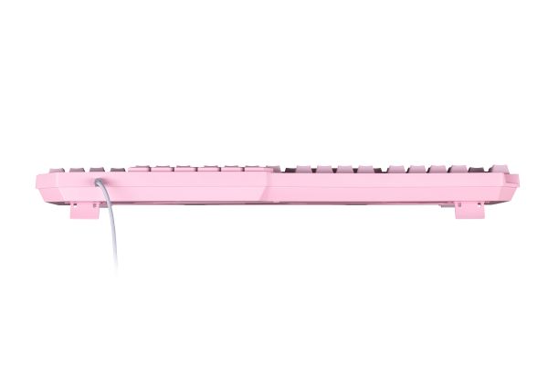 2E GAMING Membrane keyboard KG315 110key, USB-A, EN/RU, RGB, pink