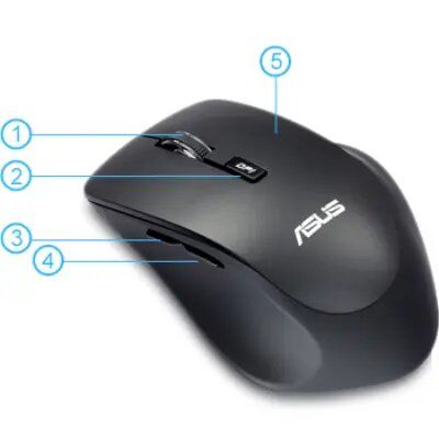 Mouse/ Asus WT425  Wireless Black