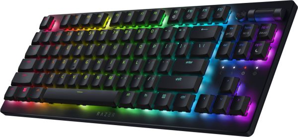 Razer Keyboard DeathStalker V2 Pro TKL RGB 84key Red Switch USB/WL/BT EN, black
