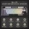 Royal Kludge RK L75-KB-XW RGB Mechanical Keyboard, Beige Switch, Hot Swappable, Wireless, Type-C, Bluetooth, 2.4GHz, Knight Black