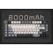 Royal Kludge RK L75-KB-XW RGB Mechanical Keyboard, Beige Switch, Hot Swappable, Wireless, Type-C, Bluetooth, 2.4GHz, Knight Black