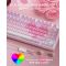 Royal Kludge RK R75-PM-XW RGB Mechanical Keyboard, Beige Switch, Hot Swappable, Wired, USB, Pink Melody