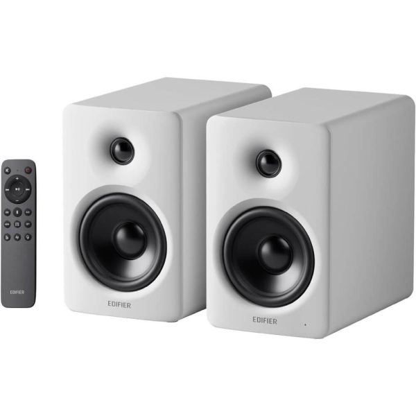 Speaker Edifier M90, 100W, HDMI eARC, Optical, Type-C, AUX, Bluetooth, Compact Active Speaker, White