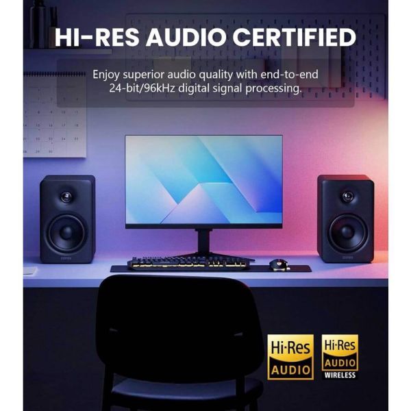Speaker Edifier M90, 100W, HDMI eARC, Optical, Type-C, AUX, Bluetooth, Compact Active Speaker, Black