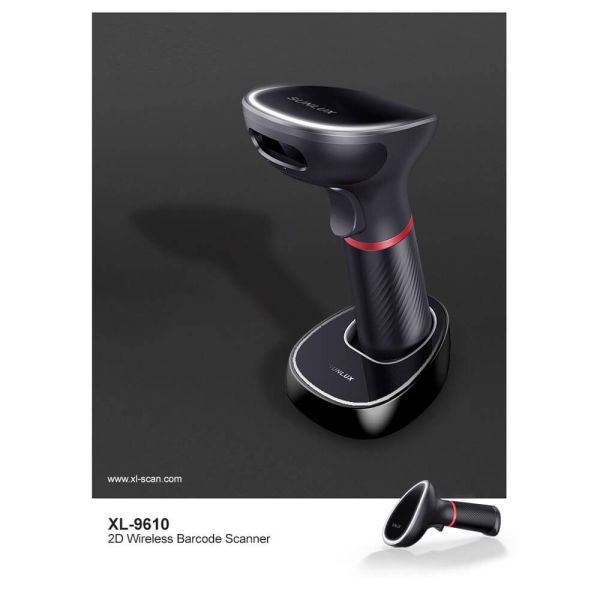 Barcode Scanner Sunlux XL-9610, 2D, Bluetooth, USB, USB-VCP, Barcode Scanner, Black