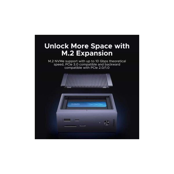 USB-C Docking Station UGREEN CM923 (55735) Revodok Pro, 10-in-1 Type-C Docking Station, Gray