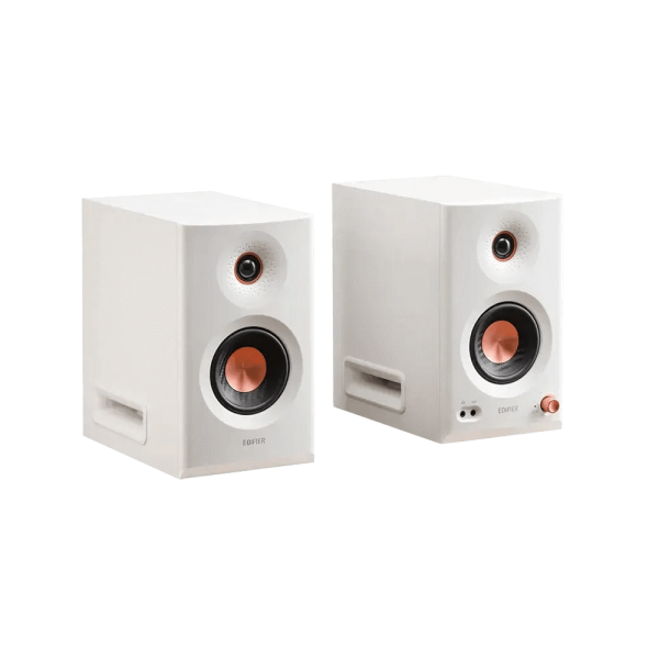 Speaker Edifier MR5, 110W, XLR, 6.35 mm TRS, RCA, AUX, Tri-amped Powered Studio Monitor Speakers, White