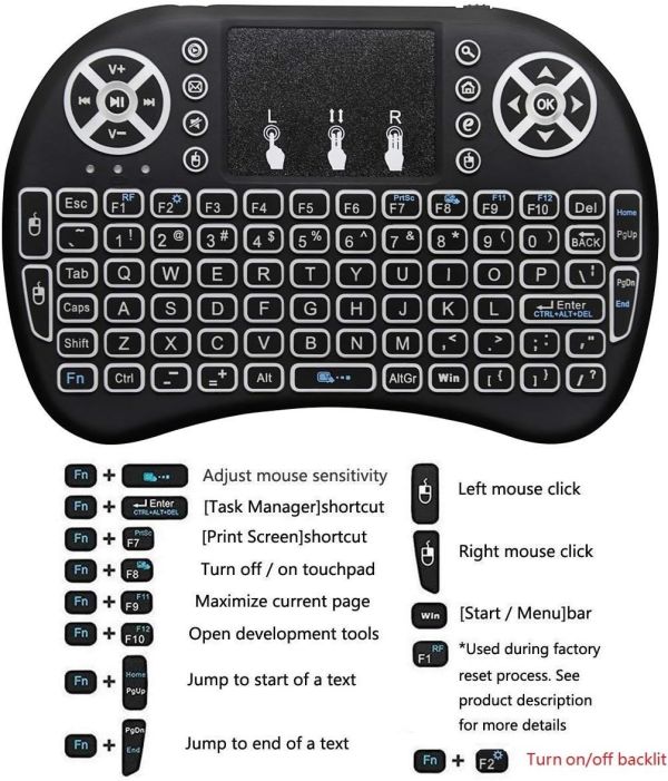 Mini Wireless Keyboard Portable