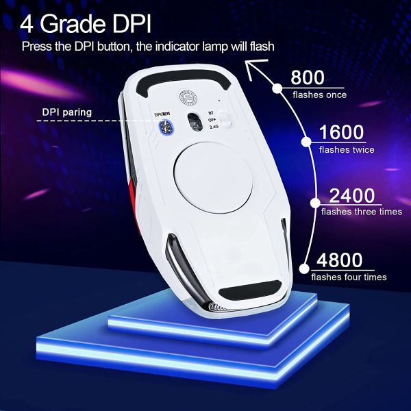 RGB LED Lighting, EDC Stress-Release, Bluetooth 2.4G Wireless UFO