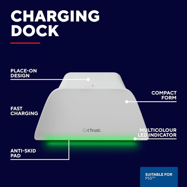 GXT 255W Quick charge stand for PS5 controllers