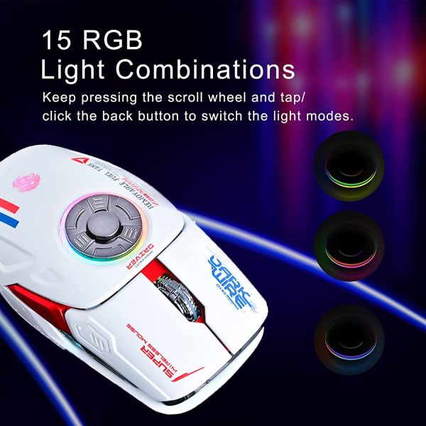 RGB LED Lighting, EDC Stress-Release, Bluetooth 2.4G Wireless UFO
