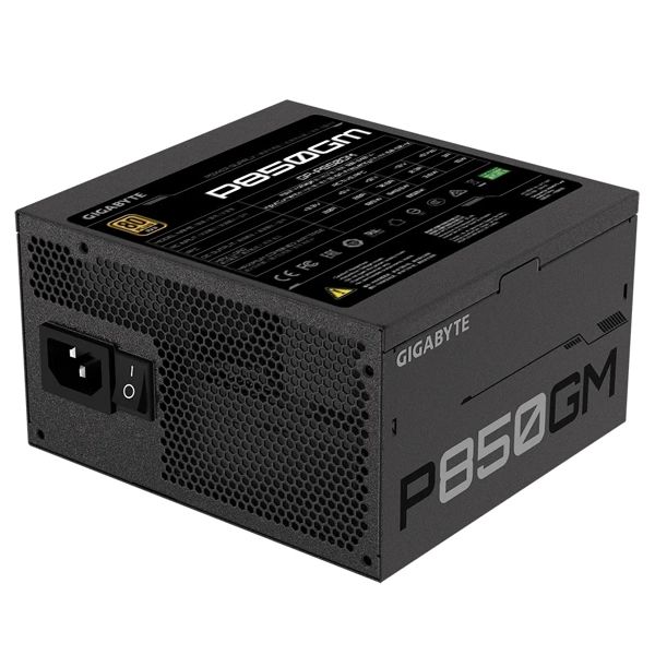 GIGABYTE PSU P850G (850W) 80+GOLD, aPFC, 12см,20+4/2*4+4/8*SATA/4*PCIe/4,modular