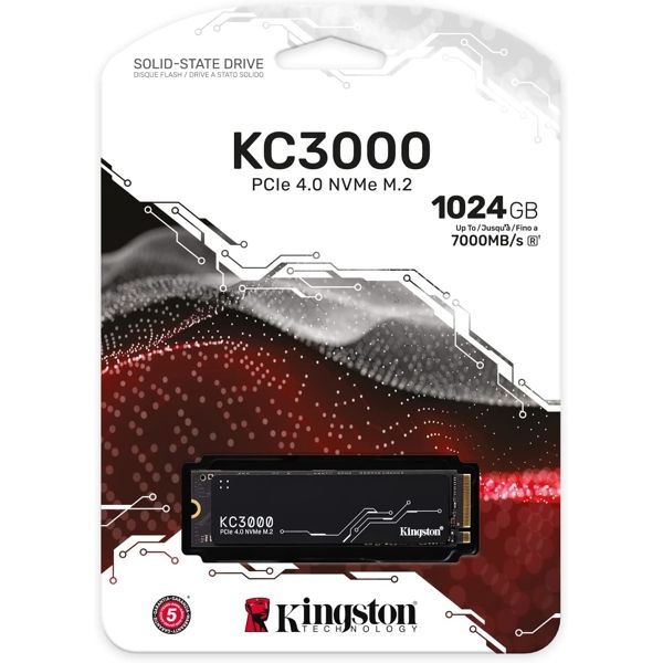 Kingston SSD M.2 1TB PCIe 4.0 KC3000