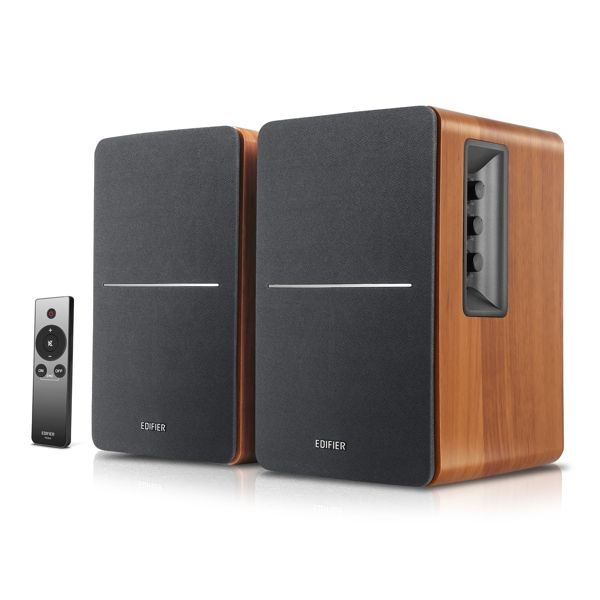 Studio Monitor Edifier R1280Ts Active 2.0 Bookshelf Speaker Set, 42W RMS, Brown