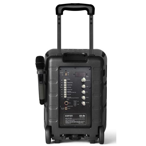 Karaoke Speaker Edifier A3-8s, Bluetooth, USB, Party Trolley Speaker, Black