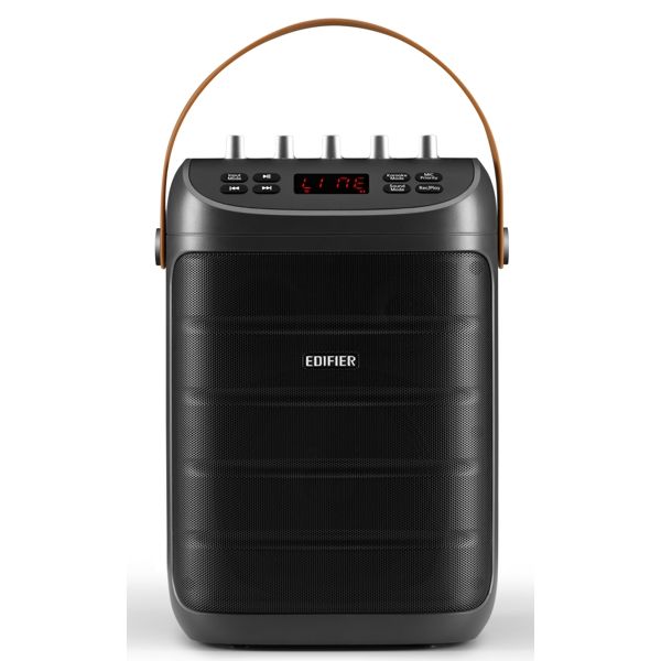 Karaoke Speaker Edifier PK305, 18W, Bluetooth, USB, TF-card, Party Trolley Speaker, Gray