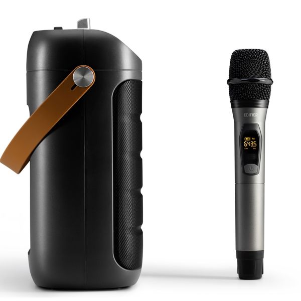 Karaoke Speaker Edifier PK305, 18W, Bluetooth, USB, TF-card, Party Trolley Speaker, Gray