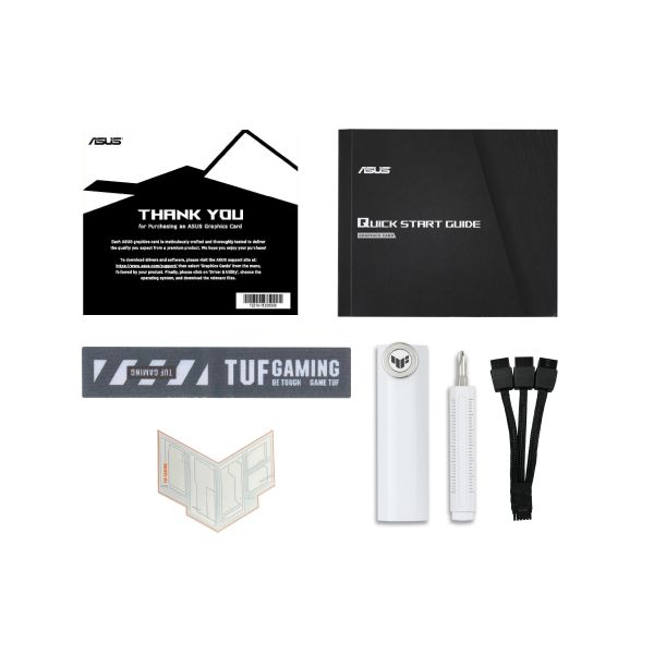 ASUS Graphic Card GeForce RTX 5070 TI 16GB GDDR7 OC TUF-RTX5070TI-O16G-WHITE-GAMING WHITE