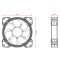 2E GAMING Case fan AIR COOL ACF120B-RGB, 120mm, 1300rpm,  4pin PWM+3pin, 24.8dBa