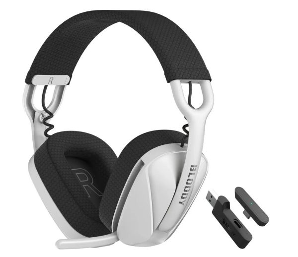 Headphones: A4Tech Bloody GR280 Gaming Wireless Bluetooth Headset With Mic White