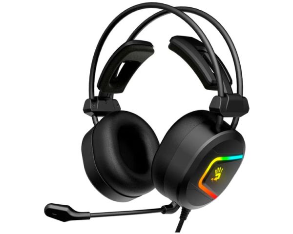 Headphones: A4tech Bloody MC750 ANC RGB Gaming Headset Black
