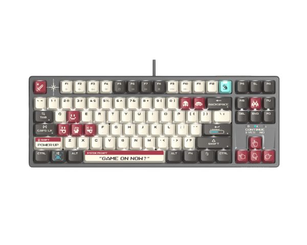 Keyboard: A4tech Bloody S87 HOT-SWAPPABLE Mechanical Keyboard Pixels Red