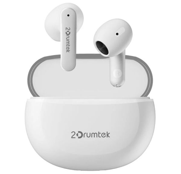 Headphone: A4tech 2Drumtek B20 True Wireless Earphone Grayish White