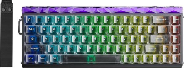 Keyboard: AULA HERO68 RGB Gaming Keyboard Black Translucent Keycaps (Jade King Magnetic Switch)