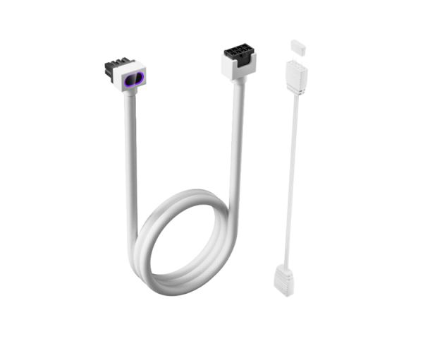 PSU Cable Extension: Asiahorse HYDRUS 8PIN GPU WHITE -A- 30CM