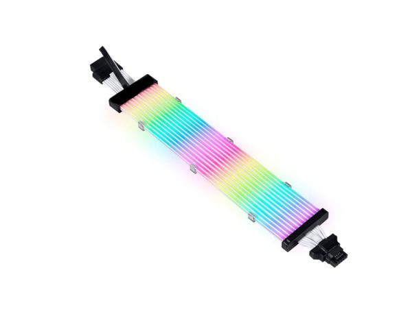 PSU Cable Extension: Asiahorse RGB DualSR 12pin 4pin 1to1 Black