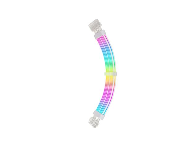 PSU Cable Extension: Asiahorse RGB DualSR 2x8pin White