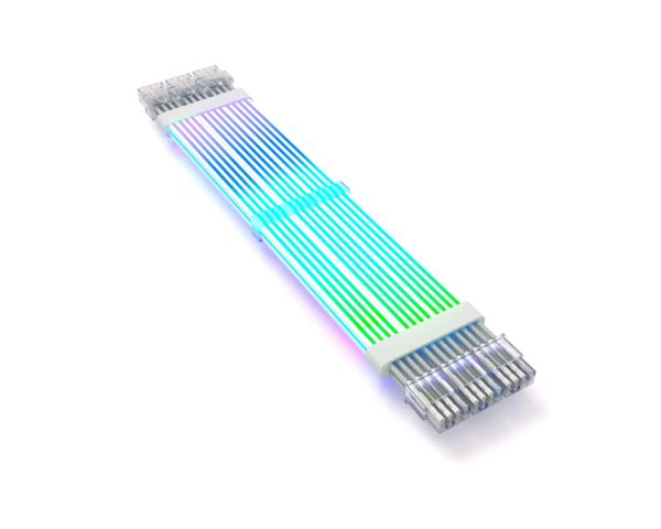 PSU Cable Extension: Asiahorse RGB DualSR 3x8pin White