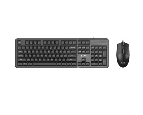 Keyboard-mouse: AULA AC102 Wired Keyboard and Mouse Combo Black
