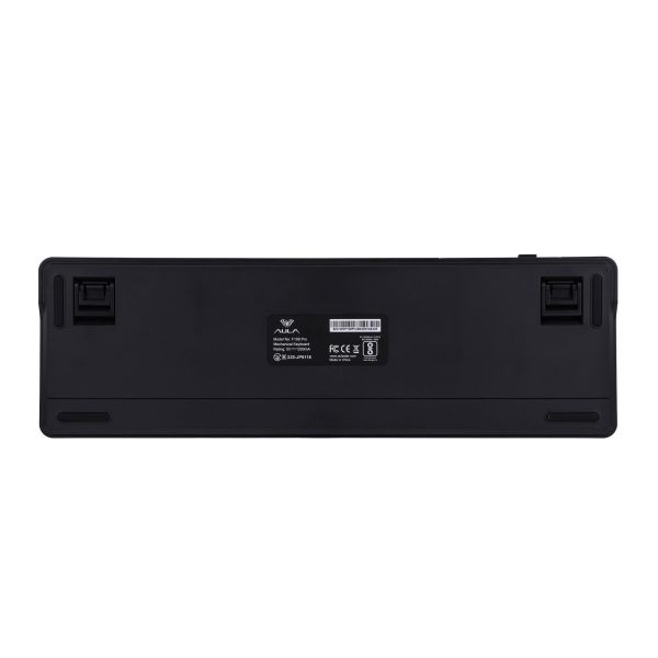 Keyboard: AULA F108PRO RGB Wireless Mechanical Keyboard side-engraved keycaps Gradient Gray (ZEPHYR Switch V3)