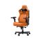 AndaSeat Chair Kaiser 4 V2, PVC leather, 6D-Armrests, orange