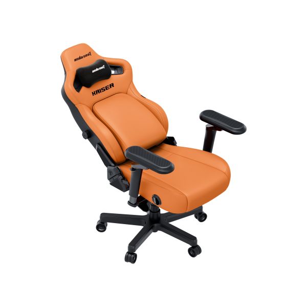 AndaSeat Chair Kaiser 4 V2, PVC leather, 6D-Armrests, orange