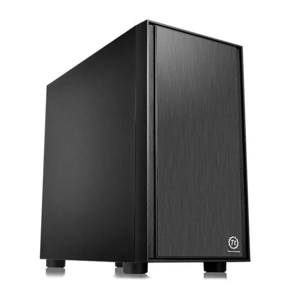 Versa H17, THERMALTAKE, CASE, Black, mATX, 1x120mm Fan, AIO 280mm, air 155mm, GPU 350mm, 2x3.5", USB 3.0x1, USB 2.0x2, Audio