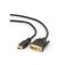 Cable: Gembird CC-HDMI-DVI-6 HDMI to DVI cable 1.8 m