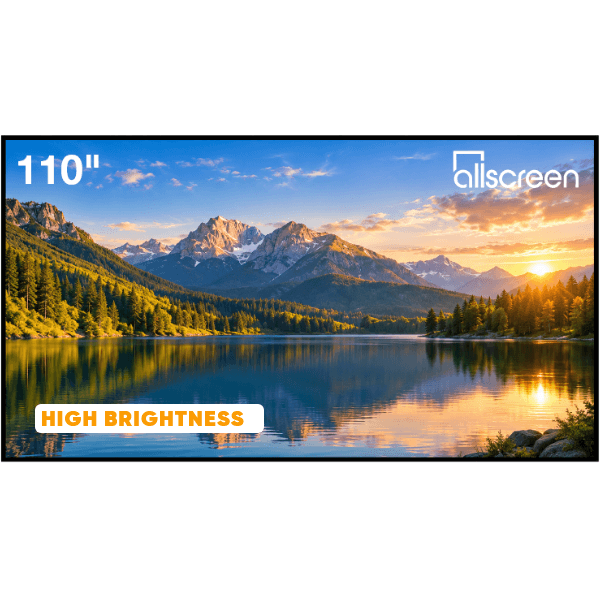 Projector screen Allscreen CNF110HFS, ULTRA THIN BEZEL SCREEN, 243x137CM, 110", 16:9, ALR, High Brightness