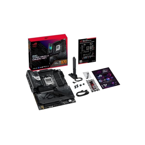ASUS Motherboard ROG STRIX X870-F GAMING WIFI sAM5 X870 4xDDR5 M.2 HDMI DP WiFi BT ATX