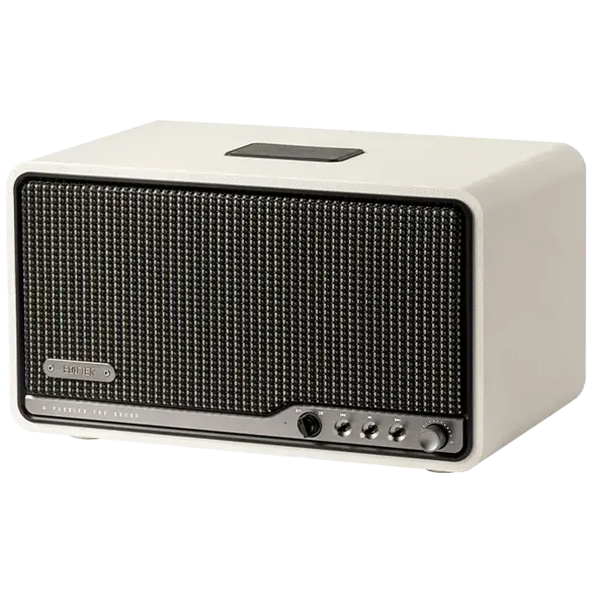 Speaker Edifier S300, 80W, Bluetooth, Wi-Fi (Apple AirPlay), USB-C, AUX, Tabletop Speaker, Ivory